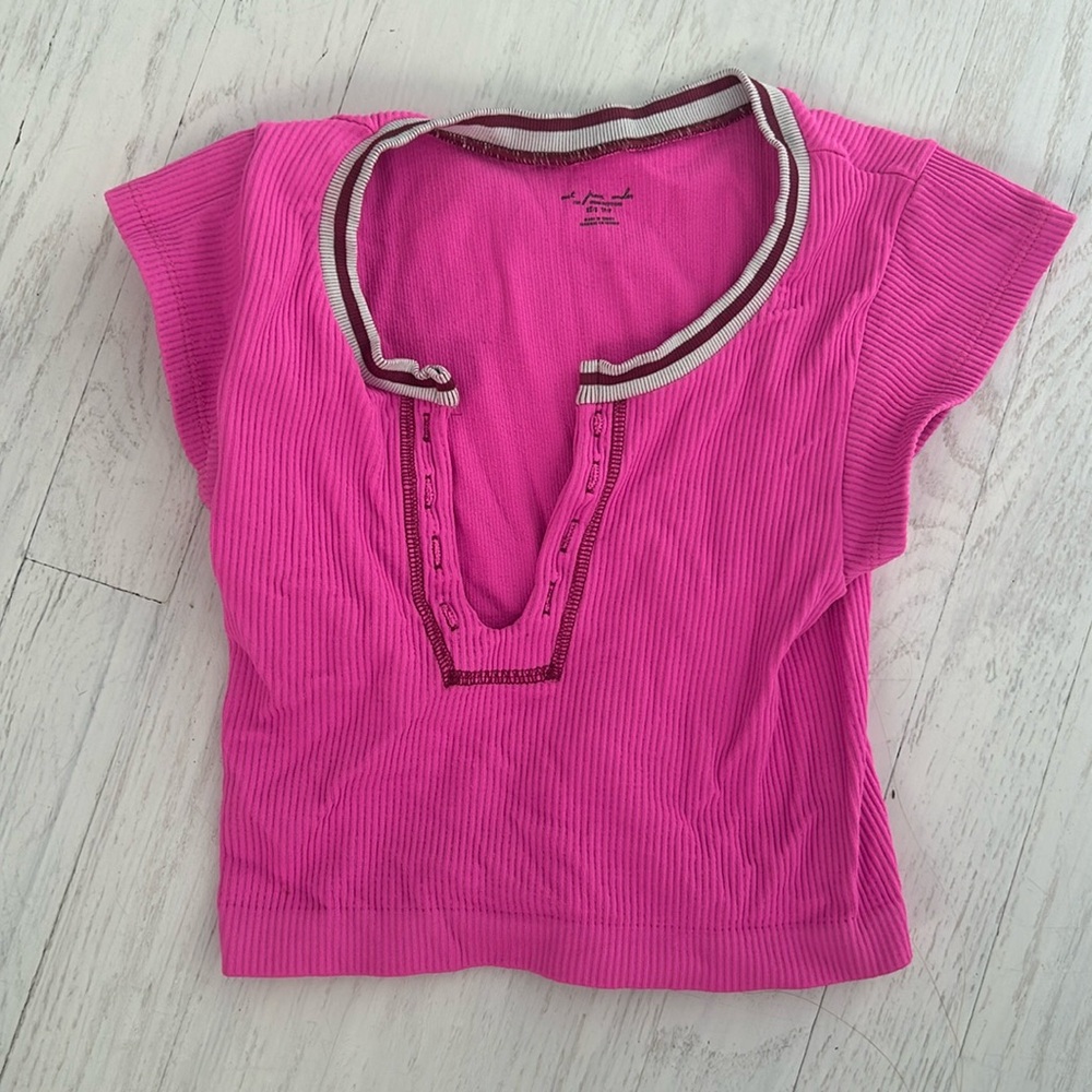 Urban Outfitters viral shirt in pink